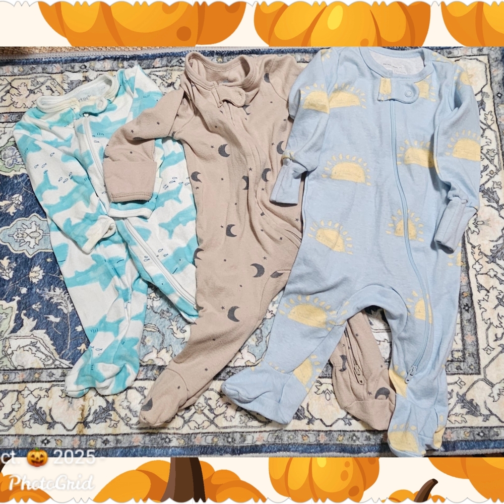 Carter's Newborn Just One You Bodysuit Plus Two More Baby Pj's